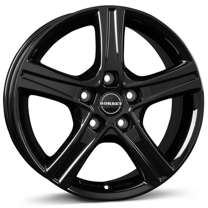 4 x Borbet CWD black glossy & 4 x 205/70R15 100H XL MICHELIN LATITUDE CROSS