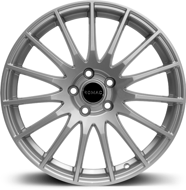 4 x ROMAC PULSE SILVER & 4 x 225/40ZR18 92Y XL ACCELERA IOTA EVT