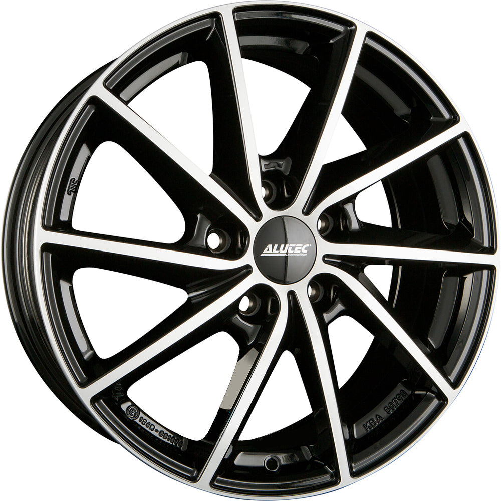 4 x ALUTEC Singa diamond black front polished & 4 x 195/65R15 KORMORAN ROAD PERF 91V
