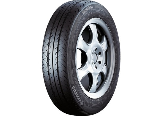 4 x FOX ADV SATIN BLACK & 4 x 195/75R16 100H REINF CONTINENTAL VANCONTACT ECO