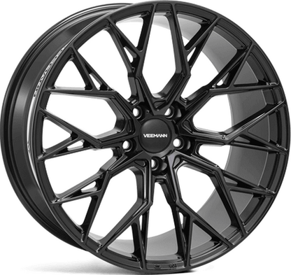 4 x Veemann V-FS51 Gloss Black & 4 x 255/30R19 91Y XL TRIANGLE EFFEXSPORT TH202