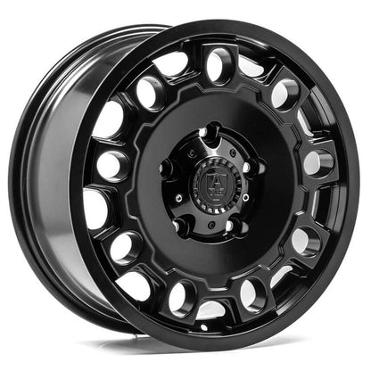 4 x AXE EX35 SATIN BLACK & 4 x 225/55R18 102V XL BRIDGESTONE TURANZA ALL SEASON 6 ENLITEN