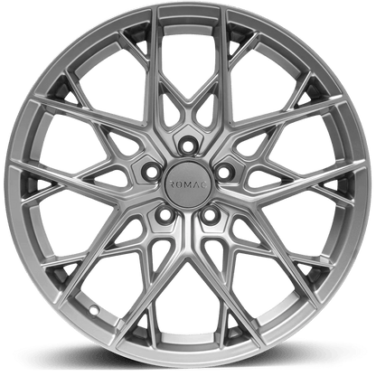 4 x ROMAC VORTEX SILVER & 4 x 225/55R19 103V XL MICHELIN CROSSCLIMATE 2 SUV S1