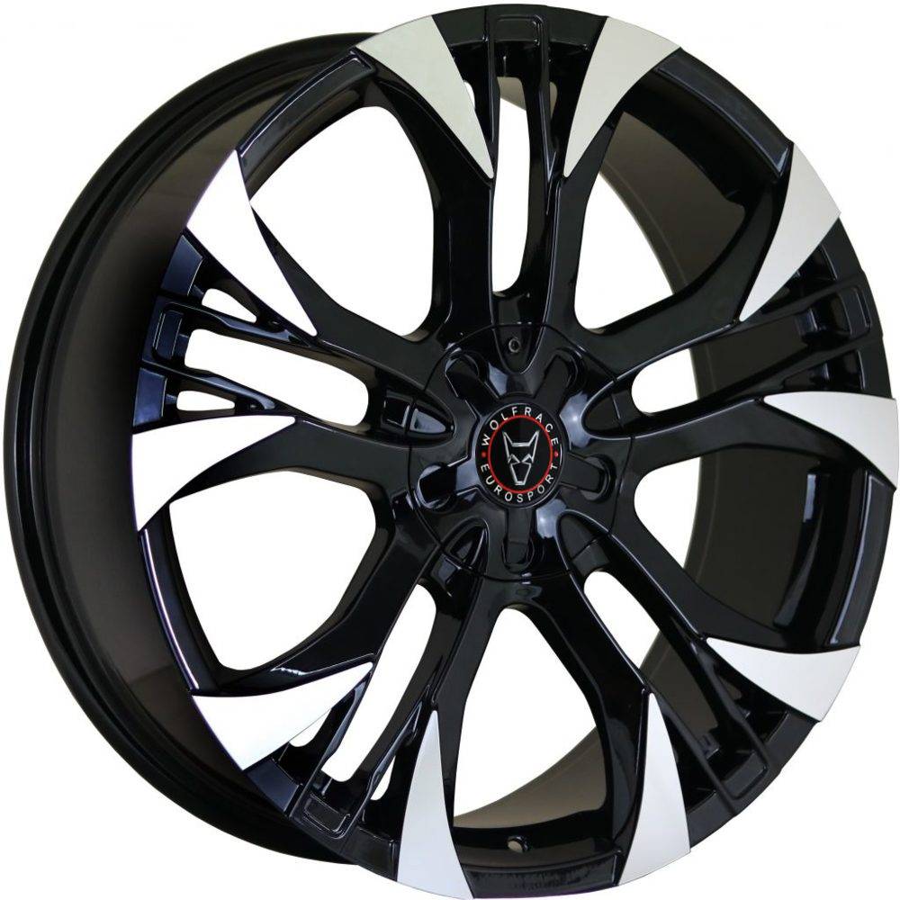 Wheel & Tyres Package( Wolfrace Eurosport Assassin GT2 Gloss Black Polished + 215/45R17 KORMORAN UHP 91W XL )