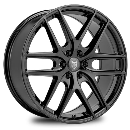 4 x FOX WX3 GLOSS BLACK & 4 x 235/55R18 104H XL BF GOODRICH TRAIL-TERRAIN T/A ICE