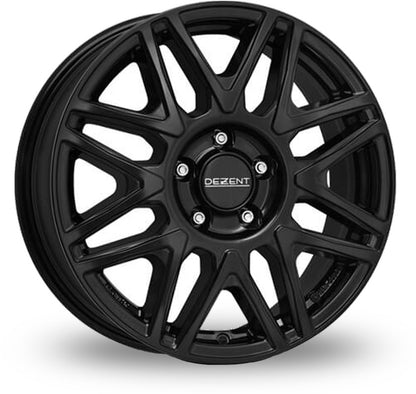 4 x Dezent KH black Black & 4 x 225/65R17 106V XL UNIROYAL FR RAINEXPERT 5