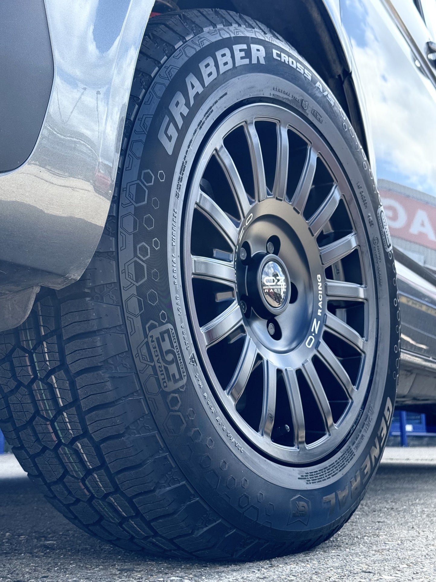 17" Volkswagen Transporter OZ Rally Raid Matt Black Alloy Wheels