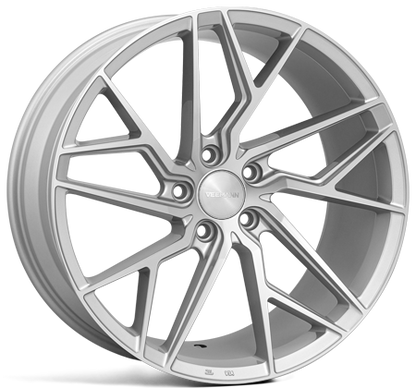 4 x Veemann V-FS44 Silver Machined & 4 x 235/35ZR19 91Y XL ACCELERA IOTA EVT