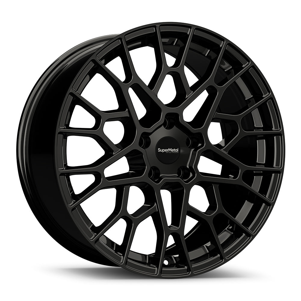 4 x SuperMetal Cell gloss black & 4 x 255/35R20 CO SC5P 97YXL J