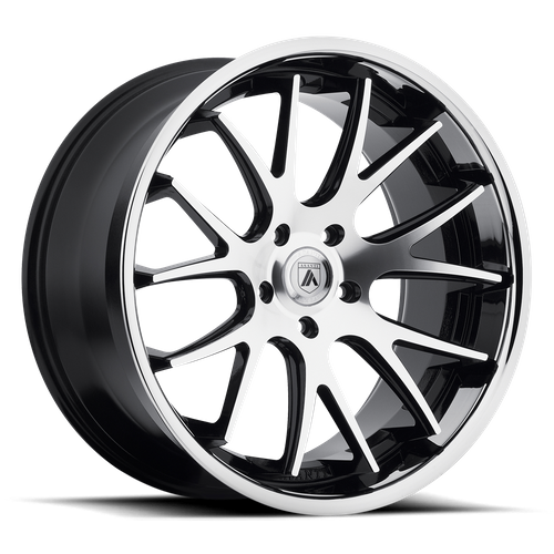 REAR Wheel & Tyres Package( Asanti Black ABL-3 CASTOR MACHINED FACE W/ SS LIP + 285/35R20 PI P-ZERO PZ4 104YXL MGT )
