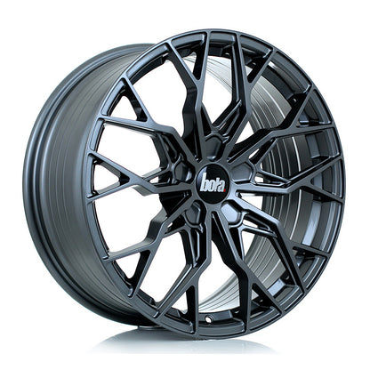 4 x BOLA FLX GLOSS GUNMETAL & 4 x 235/35R19 91Y XL CONTINENTAL FR CONTISPORTCONTACT 6 *