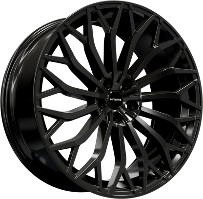 4 x Hawke Wheels Zenith Black & 4 x 275/45ZR22 112W XL KUSTONE PASSION P9