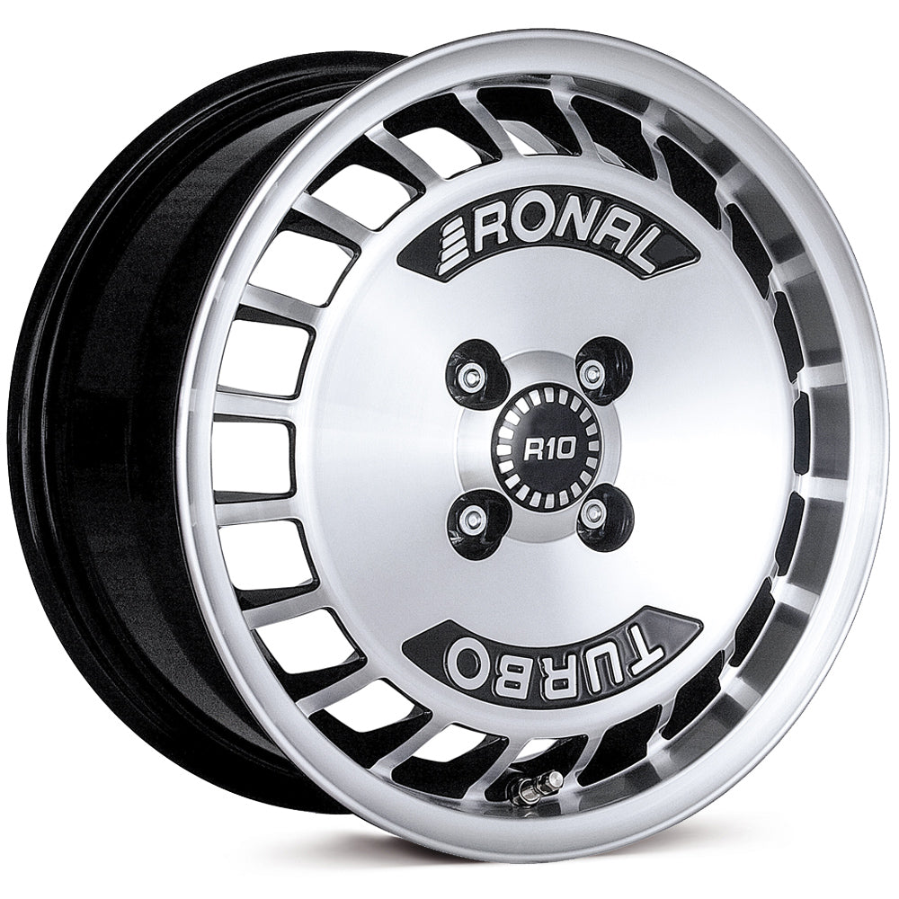 4 x Ronal R10 TURBO schwarz-frontkopiert