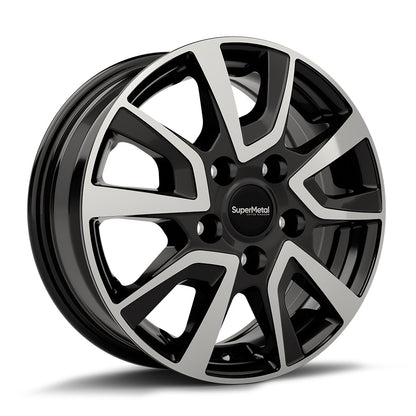4 x SuperMetal Vault black polished glossy & 4 x 245/45ZR18 100W XL LEAO NOVA-FORCE