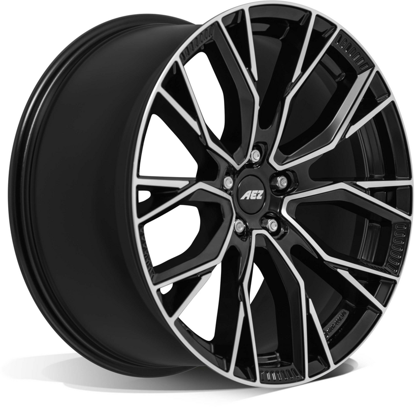 4 x AEZ Toronto dark Black / Polished & 4 x BSTN 255/40R21 102T TZECO SLT XL+AO