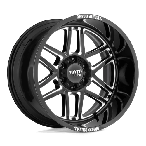 4 x Moto Metal MO992 FOLSOM GLOSS BLACK MILLED
