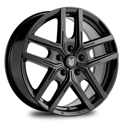 4 x FOX WX5 GLOSS BLACK & 4 x 225/40R18 92V XL NEXEN NBLUE 4SEASON
