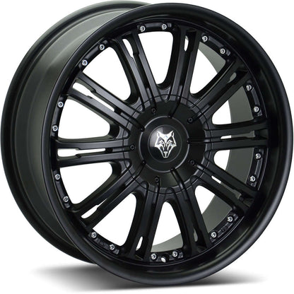 Wheel & Tyres Package( Wolfrace Explorer Vermont Matt Black Silver Rivets + 255/55R20 PIR SZROAS 110YXL LR [4] )