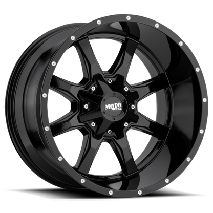 Wheel & Tyres Package( Moto Metal MO970 GLOSS BLACK W/ MILLED LIP + 225/75R16C MICH AGIL CROSCLIM 118R )