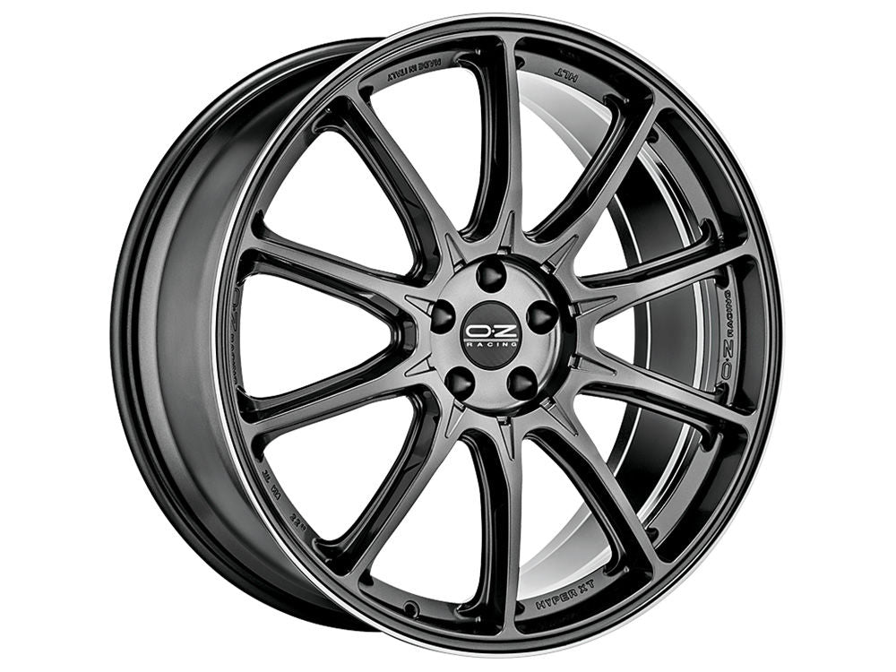 4 x OZ Racing HYPER XT HLT STAR GRAPHITE DIAMOND LIP & 4 x 275/40R22 108Y XL ACCELERA IOTA ST-68