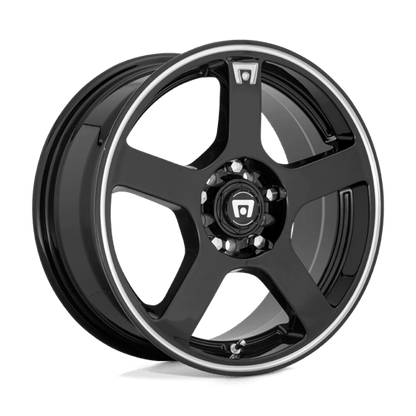 4 x Motegi MR116 FS5 GLOSS BLACK W/ MACHINED FLANGE & 4 x 225/45R17 GO EGF1 ASY 3 94YXL*