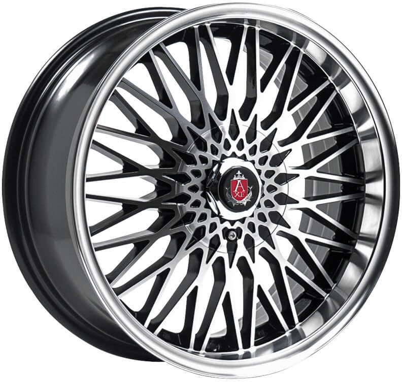 Wheel & Tyres Package( AXE EX3 BLACK POLISHED FACE & DISH + 215/45R17 FALKEN FK520 91Y XL )