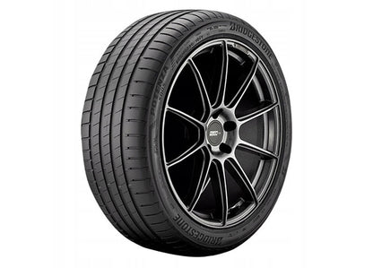 4 x ROMAC DIABLO BLACK/POLISH & 4 x 235/35R19 91Y XL BRIDGESTONE POTENZA S005 AO