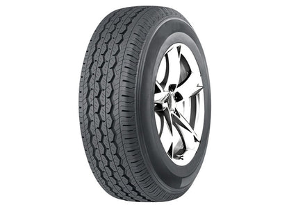 4 x FOX WX5 GLOSS BLACK & 4 x WESTLK 205/65R16C 107/105T H188