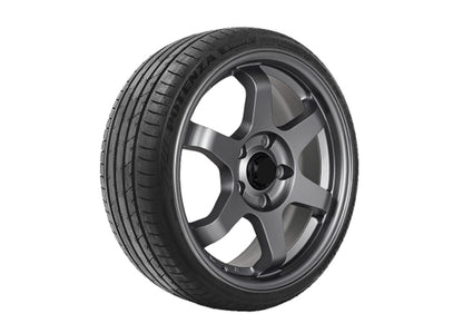 4 x AXE EX50 GLOSS BLACK & POLISHED & 4 x 245/40R21 BST S001L 96YXL RFT