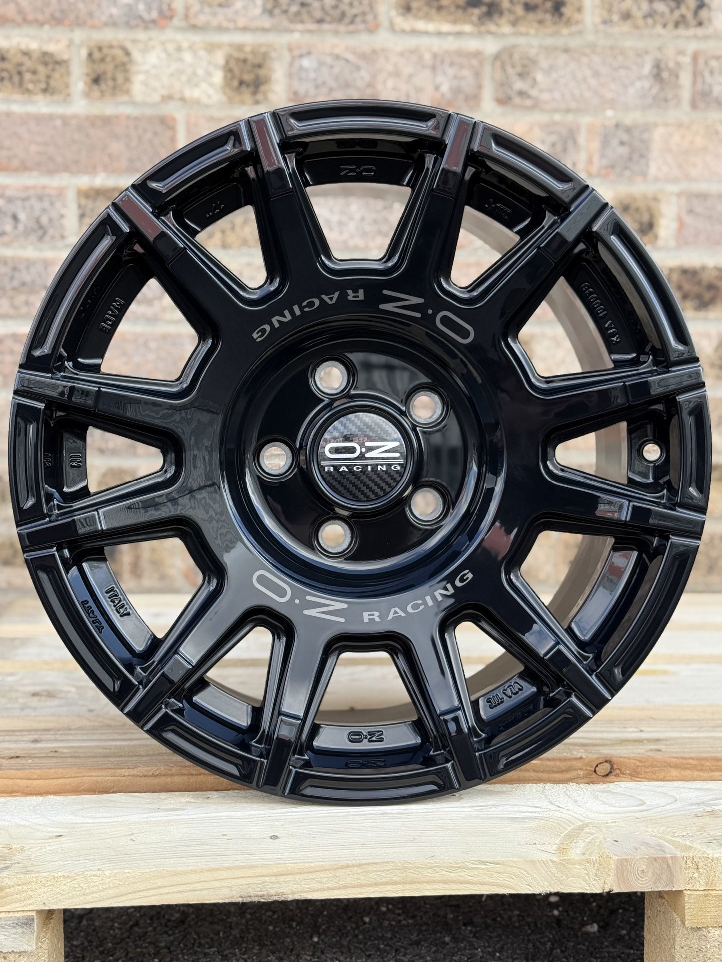 17" Volkswagen Transporter OZ Rally Legend Gloss Black Alloy Wheels
