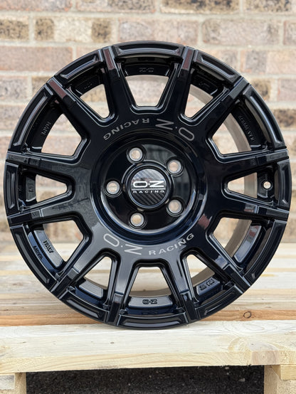 17" Volkswagen Transporter OZ Rally Legend Gloss Black Alloy Wheels