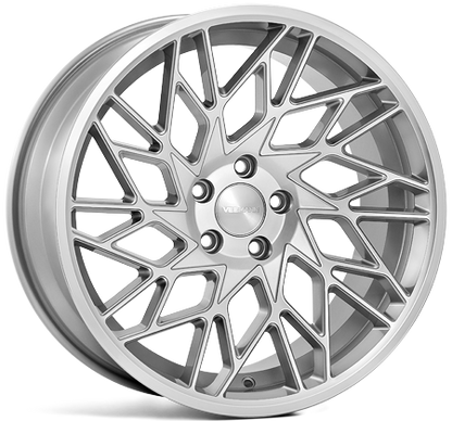 4 x Veemann V-FS29R Silver Machined & 4 x 235/35ZR19 91Y XL ACCELERA IOTA EVT