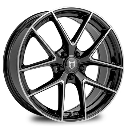 4 x FOX FX5 BLACK POLISH & 4 x 235/35ZR19 91W XL COMFORSER CF700
