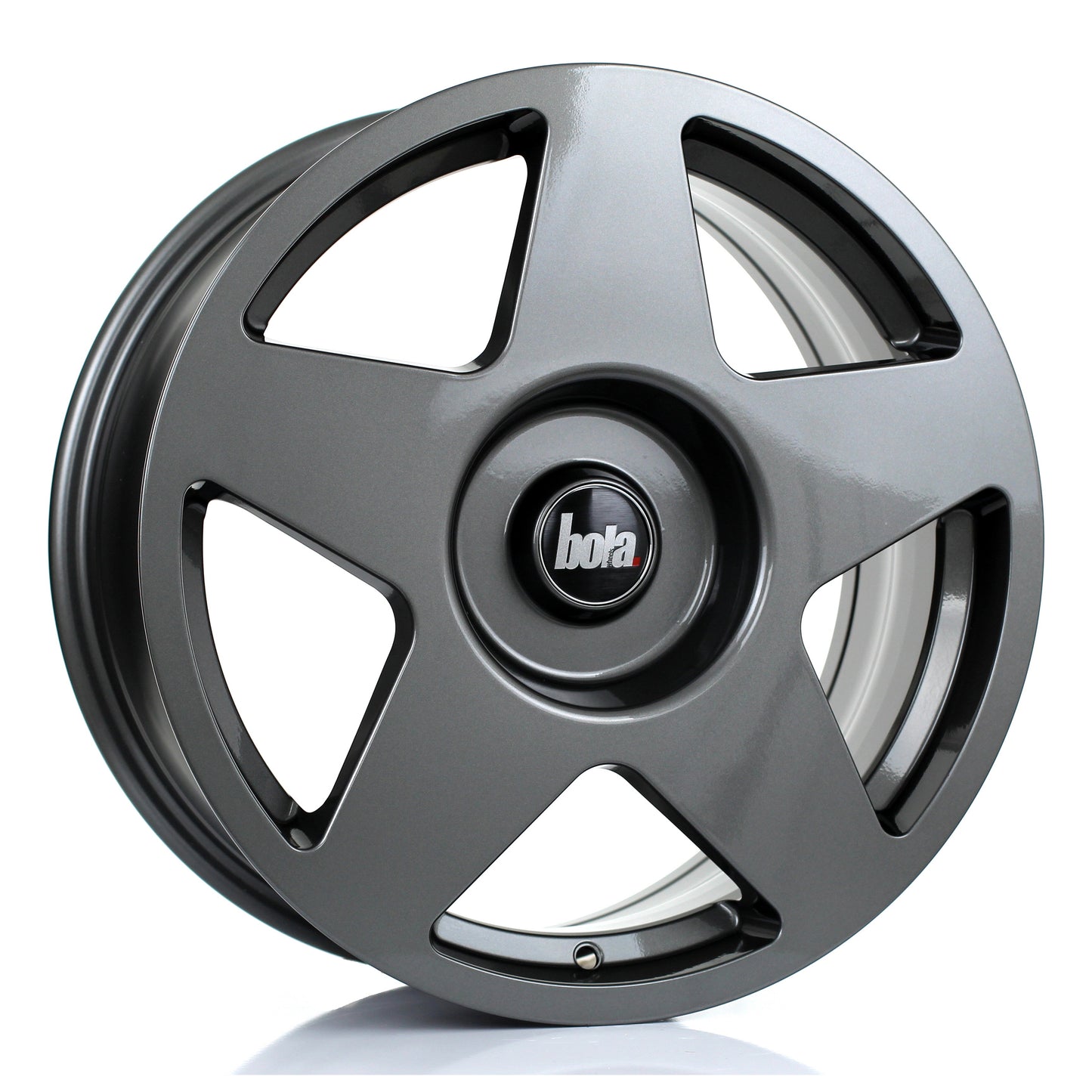 4 x BOLA B10 GLOSS GUNMETAL & 4 x 215/40R17 87W XL YOKOHAMA BLUEARTH-A AE50