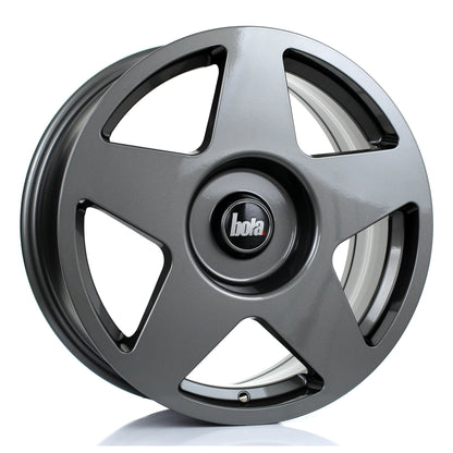 4 x BOLA B10 GLOSS GUNMETAL & 4 x 215/40R17 87W XL YOKOHAMA BLUEARTH-A AE50