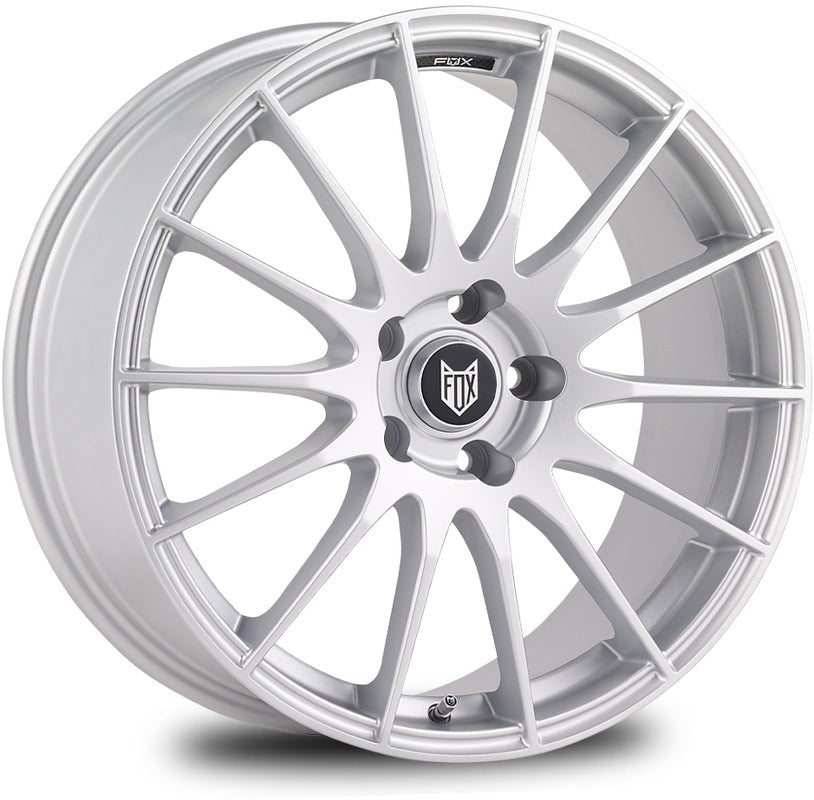 4 x FOX FX004 MATT ICE SILVER & 4 x 225/40ZR18 92Y XL ACCELERA IOTA EVT