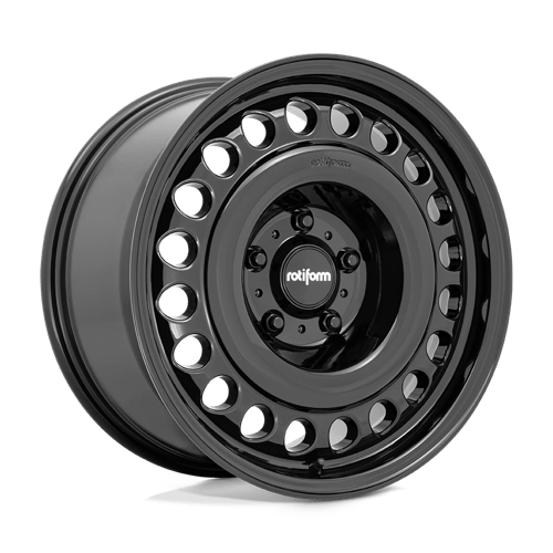4 x Rotiform 1PC R191 STL GLOSS BLACK & 4 x 255/45R18 103Y XL GOODYEAR FP EAGLE F1 ASYMMETRIC 6