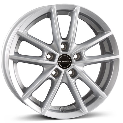 4 x Borbet W crystal silver & 4 x 195/55R15 FALKEN AS210 85H AS