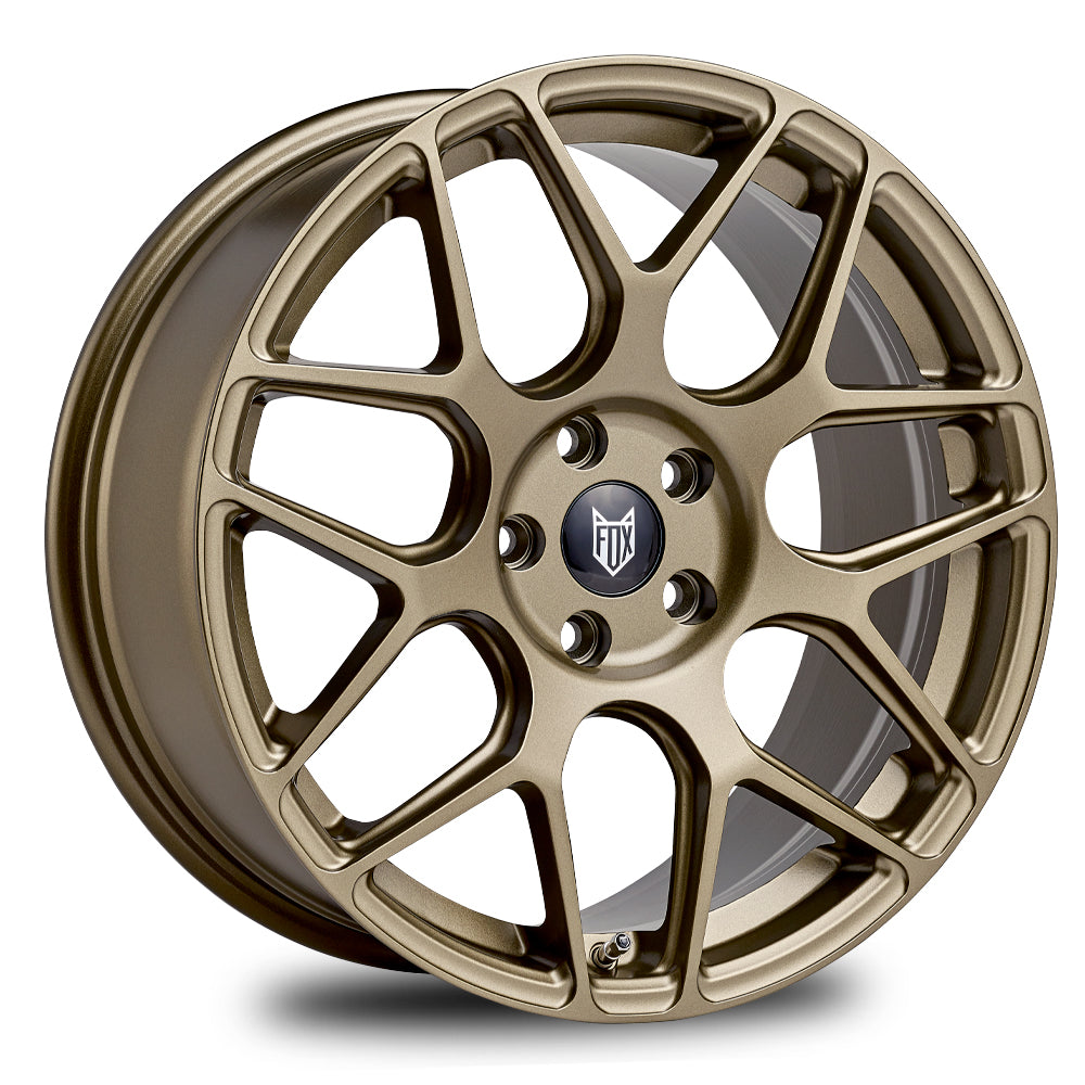 4 x FOX PF3 SATIN BRONZE & 4 x 225/40ZR18 92Y XL ACCELERA IOTA EVT