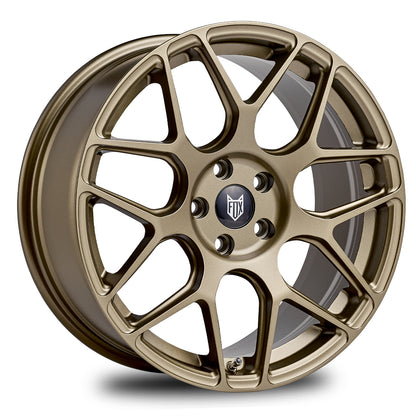 4 x FOX PF3 SATIN BRONZE & 4 x 225/40ZR18 92Y XL ACCELERA IOTA EVT