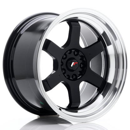 4 x JR Racing JR12 Gloss Black w/Machined Lip & 4 x 215/45R17 91W XL DYNAMO STREET-H MH01