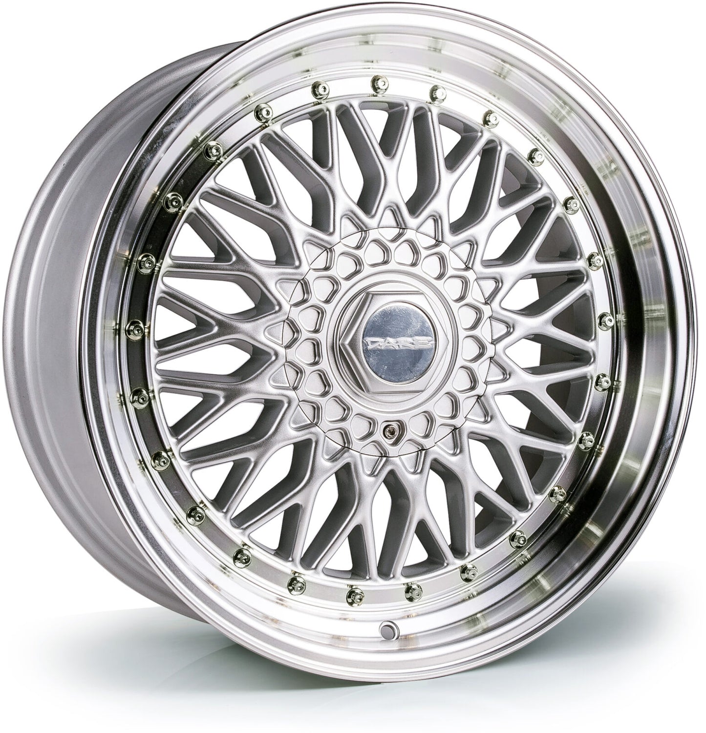 4 x Dare DRRS Silver Polished / Chrome Rivets
