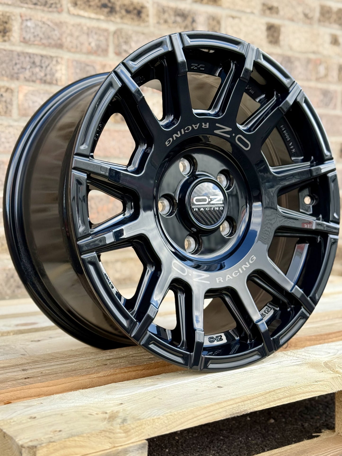 17" Volkswagen Transporter OZ Rally Legend Gloss Black Alloy Wheels