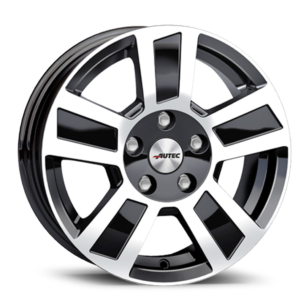 4 x Autec Tigris schwarz poliert & 4 x 165/60R15 81H XL CONTINENTAL CONTIECOCONTACT 5