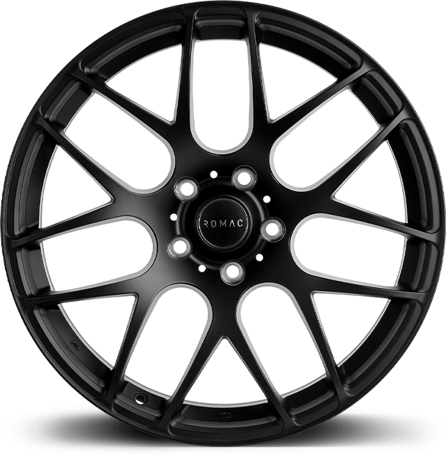 4 x ROMAC RADIUM SATIN BLACK & 4 x 235/35ZR19 (91Y) XL PIRELLI P-ZERO (PZ4) SPORT MO1