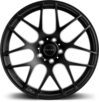 4 x ROMAC RADIUM SATIN BLACK & 4 x 235/35ZR19 (91Y) XL PIRELLI P-ZERO (PZ4) SPORT MO1