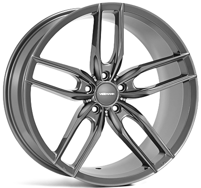 4 x Veemann V-FS28 Gunmetal Gloss & 4 x 285/40ZR22 110W XL KUSTONE PASSION P9S