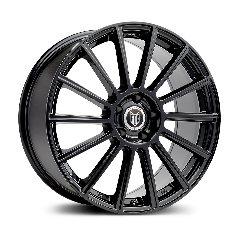 2 x FOX MBM GLOSS BLACK & 2 x 225/40R19 93Y XL BRIDGESTONE TURANZA 6 ENLITEN + 2 x FOX MBM GLOSS BLACK & 2 x 255/35R19 96Y XL BRIDGESTONE TURANZA 6 ENLITEN