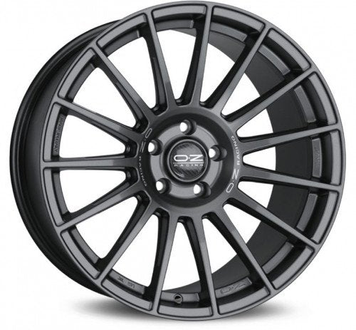 OZ Racing SUPERTURISMO LM MATT GRAPHITE SILVER LETTERING
