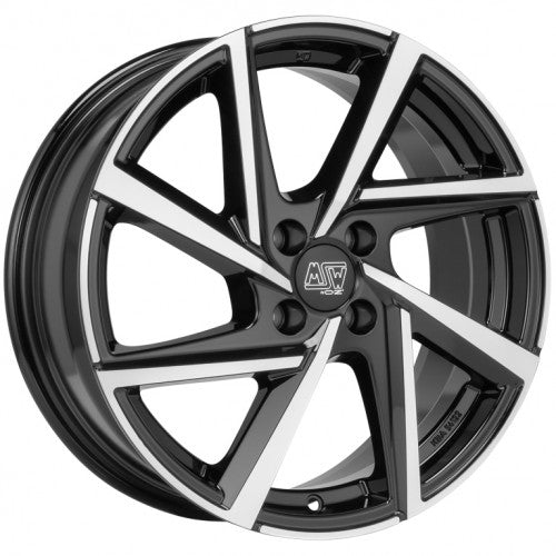 Wheel & Tyres Package( MSW MSW 80-4 GLOSS BLACK FULL POLISHED + 195/50R15 KORMORAN RD PER 82V )